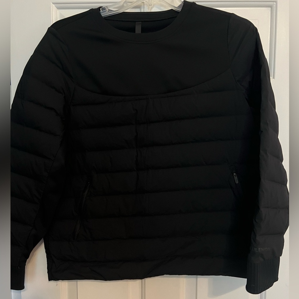 Lululemon Black Quilted Puffer Sweatshirt